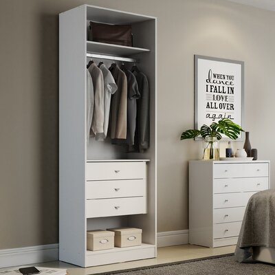 Double Hanging Wardrobe Closet | Wayfair